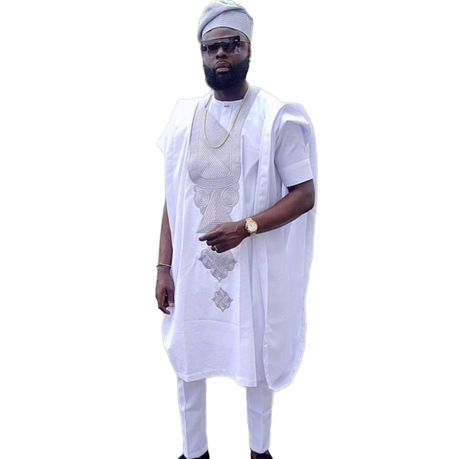 AGBADA COMPLETE (white)